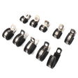 10 PCS Car Rubber Cushion Pipe Clamps Stainless Steel Clamps, Size: 15/8 inch (48mm) - Booster Cable & Clip by PMC TechLife | Online Shopping South Africa | PMC TechLife | Buy Now Pay Later Mobicred