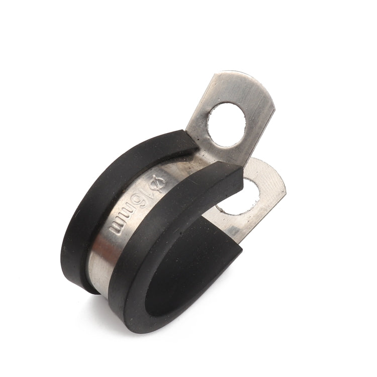 10 PCS Car Rubber Cushion Pipe Clamps Stainless Steel Clamps, Size: 7/8 inch (22mm) - Booster Cable & Clip by PMC TechLife | Online Shopping South Africa | PMC TechLife | Buy Now Pay Later Mobicred