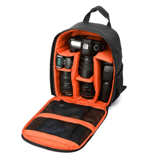 INDEPMAN DL-B012 Portable Outdoor Sports Backpack Camera Bag for GoPro, SJCAM, Nikon, Canon, Xiaomi Xiaoyi YI, Size: 27.5 * 12.5 * 34 cm(Orange) - free shipping - PMC Jewellery - Order now!