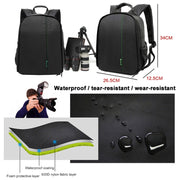 INDEPMAN DL-B012 Portable Outdoor Sports Backpack Camera Bag for GoPro, SJCAM, Nikon, Canon, Xiaomi Xiaoyi YI, Size: 27.5 * 12.5 * 34 cm(Orange)