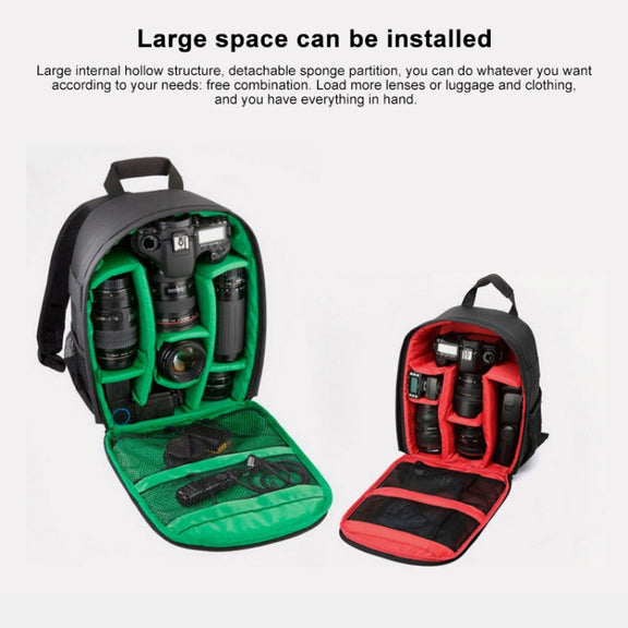 INDEPMAN DL-B012 Portable Outdoor Sports Backpack Camera Bag for GoPro, SJCAM, Nikon, Canon, Xiaomi Xiaoyi YI, Size: 27.5 * 12.5 * 34 cm(Orange)