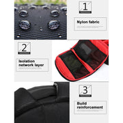 INDEPMAN DL-B012 Portable Outdoor Sports Backpack Camera Bag for GoPro, SJCAM, Nikon, Canon, Xiaomi Xiaoyi YI, Size: 27.5 * 12.5 * 34 cm(Purple)