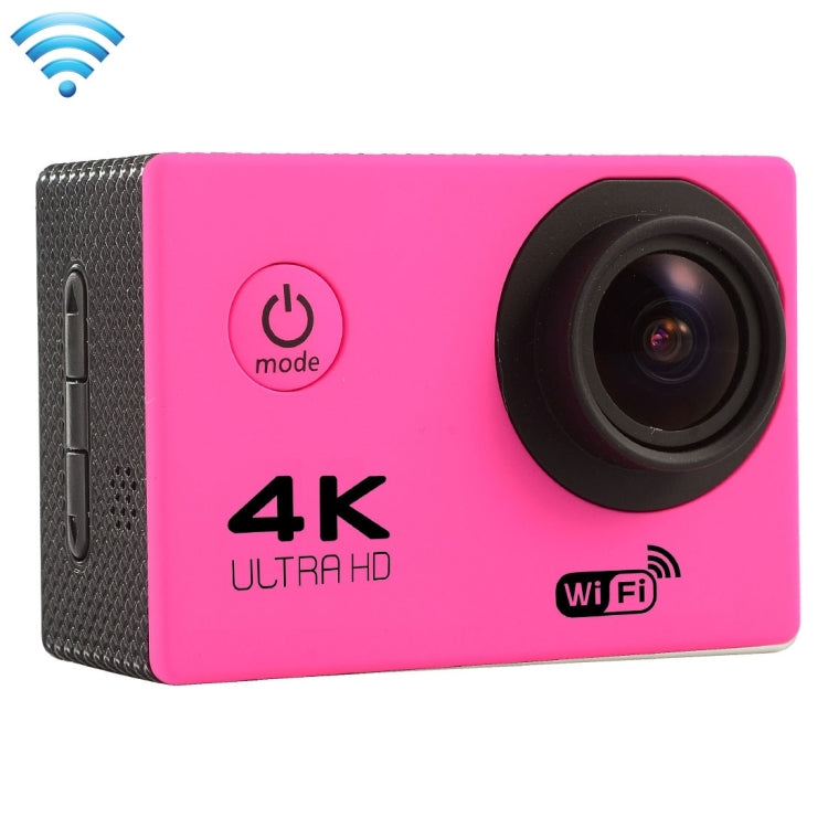 F60 2.0 inch Screen 170 Degrees Wide Angle WiFi Sport Action Camera Camcorder with Waterproof Housing Case, Support 64GB Micro SD Card(Magenta) - Sports Camera by PMC TechLife | Online Shopping South Africa | PMC TechLife | Buy Now Pay Later Mobicred