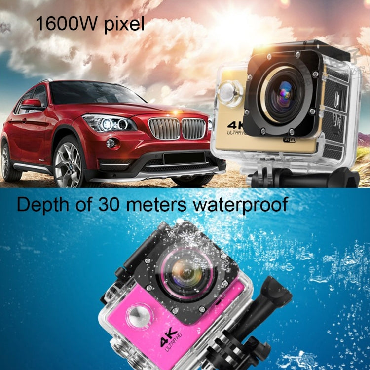 F60 2.0 inch Screen 170 Degrees Wide Angle WiFi Sport Action Camera Camcorder with Water-resistant Housing Case, Support 64GB Micro SD Card(Silver)