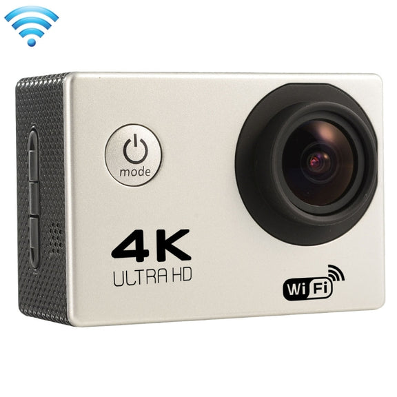 F60 2.0 inch Screen 170 Degrees Wide Angle WiFi Sport Action Camera Camcorder with Water-resistant Housing Case, Support 64GB Micro SD Card(Silver)