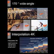 F60 2.0 inch Screen 170 Degrees Wide Angle WiFi Sport Action Camera Camcorder with Water-resistant Housing Case, Support 64GB Micro SD Card(Silver)