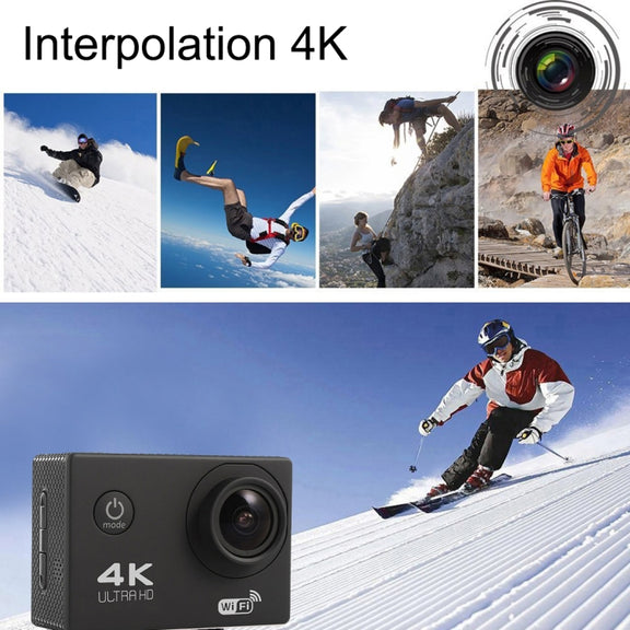 F60 2.0 inch Screen 170 Degrees Wide Angle WiFi Sport Action Camera Camcorder with Water-resistant Housing Case, Support 64GB Micro SD Card(Silver)