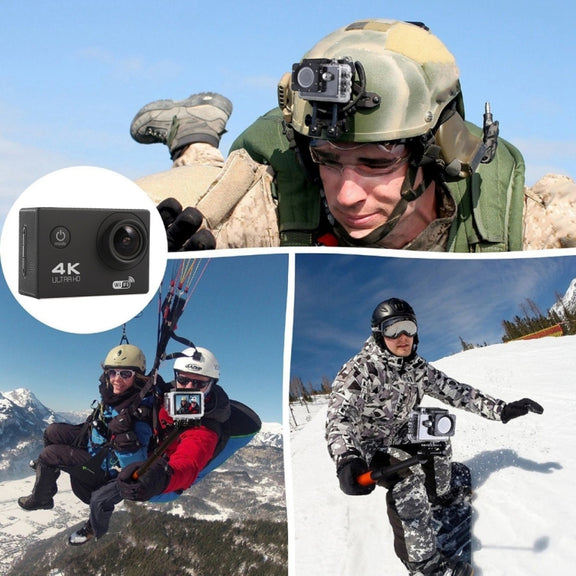 F60 2.0 inch Screen 170 Degrees Wide Angle WiFi Sport Action Camera Camcorder with Water-resistant Housing Case, Support 64GB Micro SD Card(Silver)