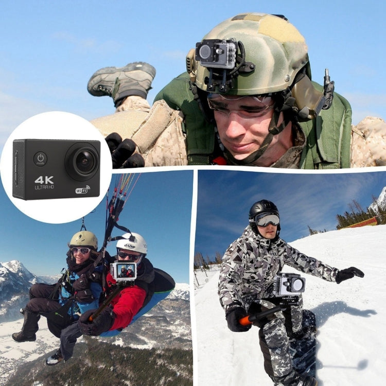 F60 2.0 inch Screen 170 Degrees Wide Angle WiFi Sport Action Camera Camcorder with Water-resistant Housing Case, Support 64GB Micro SD Card(Silver)