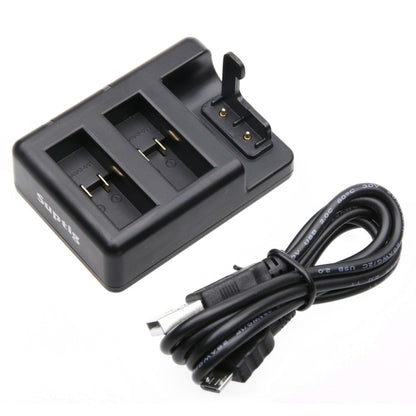 Dual Batteries Charger + Remote Control Charger with USB Cable for GoPro HERO7 Black /6 /5 (AHDBT-501), Batteries not included(Black) - Charger by PMC Jewellery | Online Shopping South Africa | PMC Jewellery | Buy Now Pay Later Mobicred