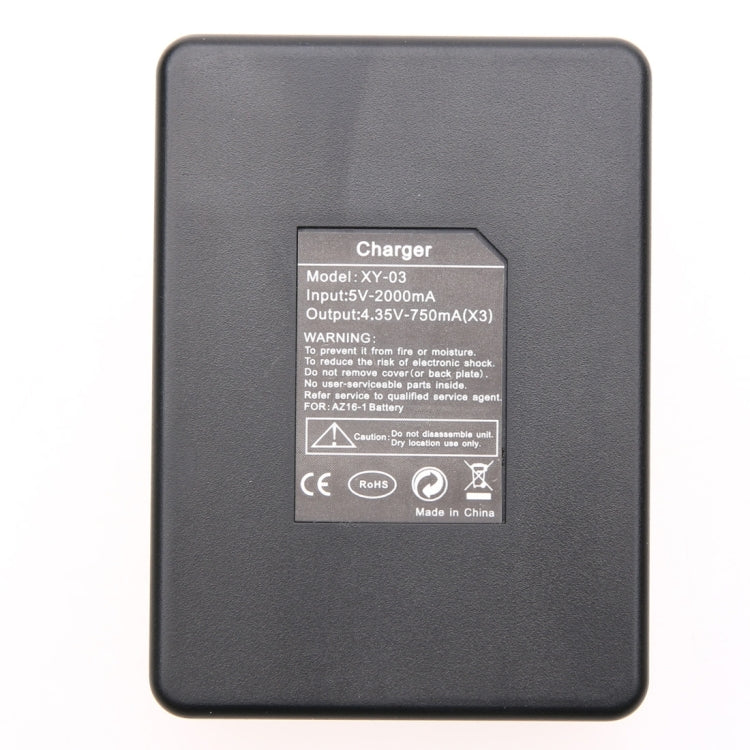 Dual Batteries Charger + Remote Control Charger with USB Cable for GoPro HERO7 Black /6 /5 (AHDBT-501), Batteries not included(Black) - Charger by PMC TechLife | Online Shopping South Africa | PMC TechLife | Buy Now Pay Later Mobicred