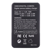 AHDBT-501 LCD Screen Dual Batteries Charger for GoPro HERO5 with Displays Charging Capacity