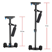 YELANGU S60L 61cm Aluminum Handheld Stabilizer for DSLR Camera DV