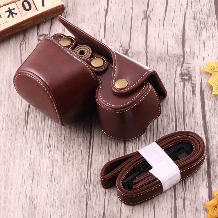 Full Body Camera PU Leather Case Bag with Strap for Sony A6000 / A6300 / Nex 6(Coffee) - free shipping - PMC TechLife - Order now!