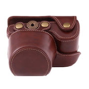 Full Body Camera PU Leather Case Bag with Strap for Sony A6000 / A6300 / Nex 6(Coffee)