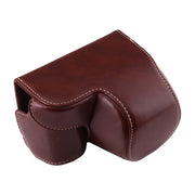 Full Body Camera PU Leather Case Bag with Strap for Sony A6000 / A6300 / Nex 6(Coffee)