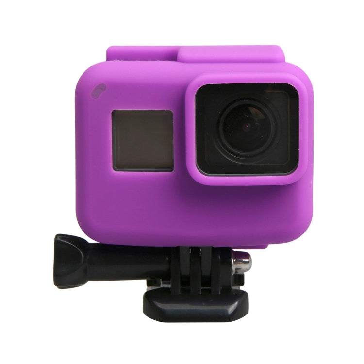 Original for GoPro HERO5 Silicone Border Frame Mount Housing Protective Case Cover Shell(Purple) - Silicone Cases by PMC TechLife | Online Shopping South Africa | PMC TechLife | Buy Now Pay Later Mobicred
