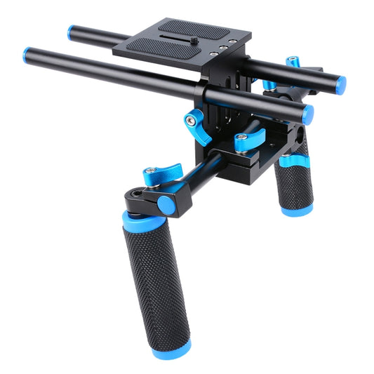 YELANGU YLG0102A-A01 Dual Handle Shoulder Mount Support Kit DSLR Rig(Black) - free shipping - PMC Jewellery - Order now!