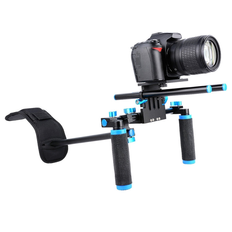 YELANGU YLG0102A-A01 Dual Handle Shoulder Mount Support Kit DSLR Rig(Black) - free shipping - PMC Jewellery - Order now!