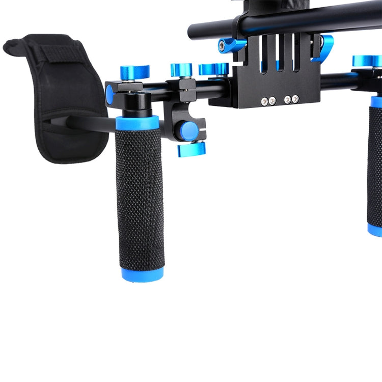 YELANGU YLG0102A-A01 Dual Handle Shoulder Mount Support Kit DSLR Rig(Black) - free shipping - PMC Jewellery - Order now!