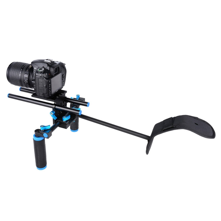 YELANGU YLG0102A-A01 Dual Handle Shoulder Mount Support Kit DSLR Rig(Black) - free shipping - PMC Jewellery - Order now!