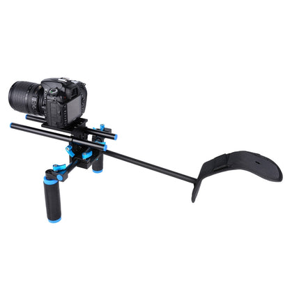 YELANGU YLG0102A-A01 Dual Handle Shoulder Mount Support Kit DSLR Rig(Black) - free shipping - PMC Jewellery - Order now!