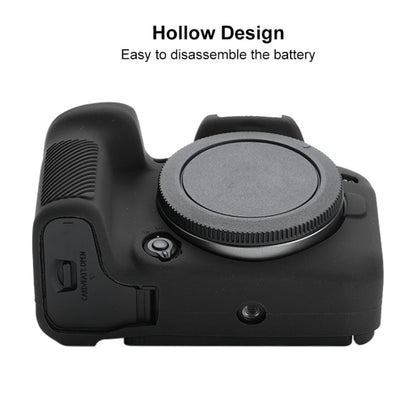 For Canon EOS R10 Soft Silicone Protective Case (Black) - Protective Case by PMC Jewellery | Online Shopping South Africa | PMC Jewellery | Buy Now Pay Later Mobicred