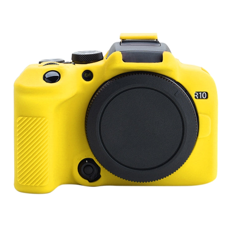 For Canon EOS R10 Soft Silicone Protective Case (Yellow) - Protective Case by PMC TechLife | Online Shopping South Africa | PMC TechLife