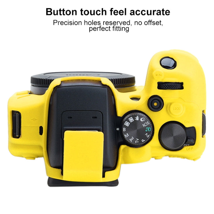 For Canon EOS R10 Soft Silicone Protective Case (Yellow) - Protective Case by PMC TechLife | Online Shopping South Africa | PMC TechLife