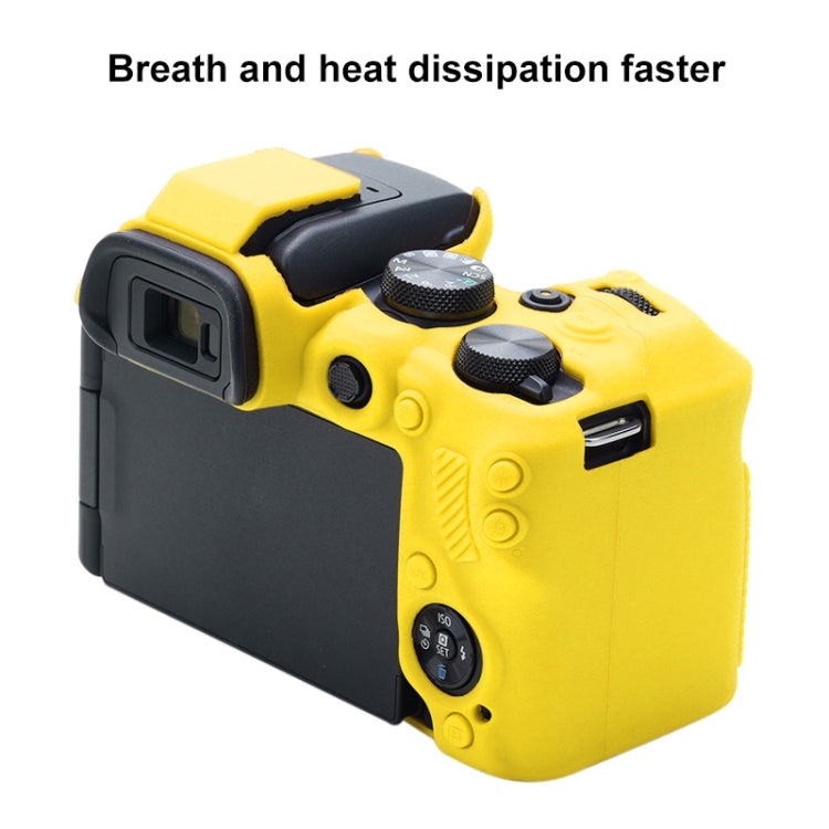 For Canon EOS R10 Soft Silicone Protective Case (Yellow) - Protective Case by PMC TechLife | Online Shopping South Africa | PMC TechLife