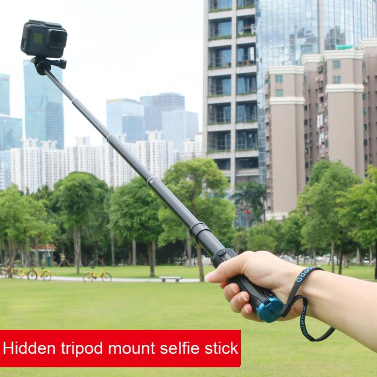 Portable Foldable Tripod Holder Selfie Monopod Stick for GoPro, Insta360, DJI and Other Action Cameras, Length: 23.5-81cm - Extendable Pole by PMC TechLife | Online Shopping South Africa | PMC TechLife | Buy Now Pay Later Mobicred