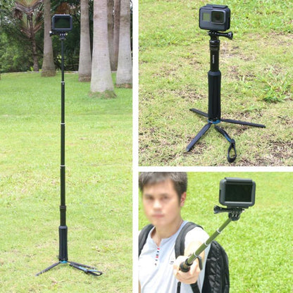 Portable Foldable Tripod Holder Selfie Monopod Stick for GoPro, Insta360, DJI and Other Action Cameras, Length: 23.5-81cm - Extendable Pole by PMC Jewellery | Online Shopping South Africa | PMC Jewellery | Buy Now Pay Later Mobicred