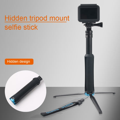 Portable Foldable Tripod Holder Selfie Monopod Stick for GoPro, Insta360, DJI and Other Action Cameras, Length: 23.5-81cm - Extendable Pole by PMC Jewellery | Online Shopping South Africa | PMC Jewellery | Buy Now Pay Later Mobicred