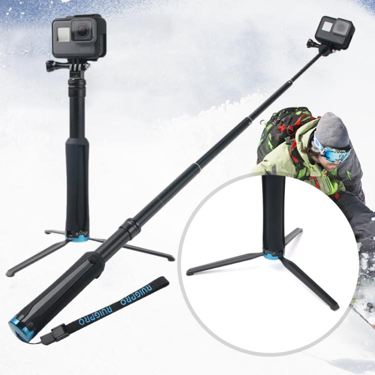 Portable Foldable Tripod Holder Selfie Monopod Stick for GoPro, Insta360, DJI and Other Action Cameras, Length: 23.5-81cm - Extendable Pole by PMC Jewellery | Online Shopping South Africa | PMC Jewellery | Buy Now Pay Later Mobicred
