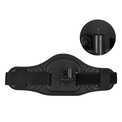 Waist Belt Mount Strap with Adapter & Screw for GoPro, Insta360, DJI and Other Action Cameras(Black) - Chest Belt by PMC Jewellery | Online Shopping South Africa | PMC Jewellery | Buy Now Pay Later Mobicred