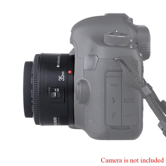 YONGNUO YN35MM F2N 1:2 AF/MF Wide-Angle Fixed/Prime Auto Focus Lens for Nikon DSLR Cameras(Black)