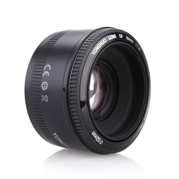 YONGNUO YN50MM F1.8C II F1.8 Auto Focus Lens for Canon EF Mount New Lens (Black)