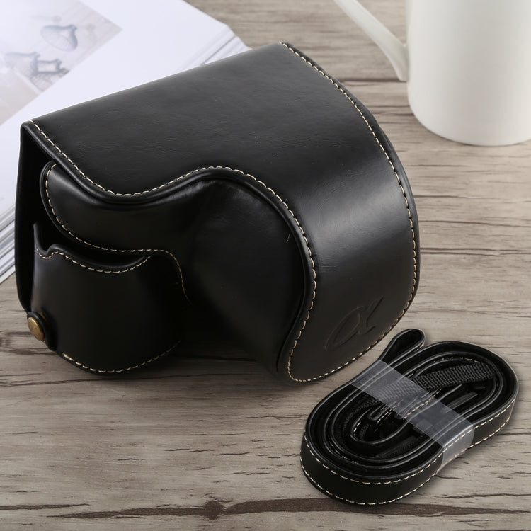 Full Body Camera PU Leather Case Bag with Strap for Sony A6300(Black) - free shipping - PMC TechLife - Order now!