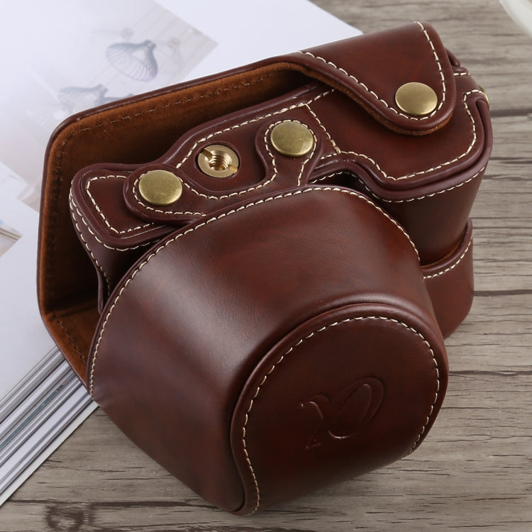 Full Body Camera PU Leather Case Bag with Strap for Sony A6300(Coffee) - free shipping - PMC TechLife - Order now!