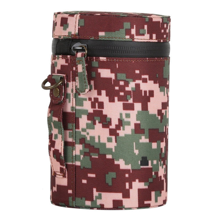 Camouflage Color Large Lens Case Zippered Cloth Pouch Box for DSLR Camera Lens, Size: 16x10x10cm (Brown) - free shipping - PMC TechLife - Order now!
