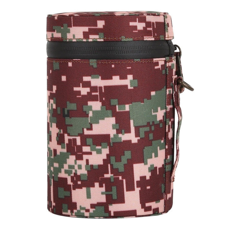 Camouflage Color Large Lens Case Zippered Cloth Pouch Box for DSLR Camera Lens, Size: 16x10x10cm (Brown) - free shipping - PMC TechLife - Order now!