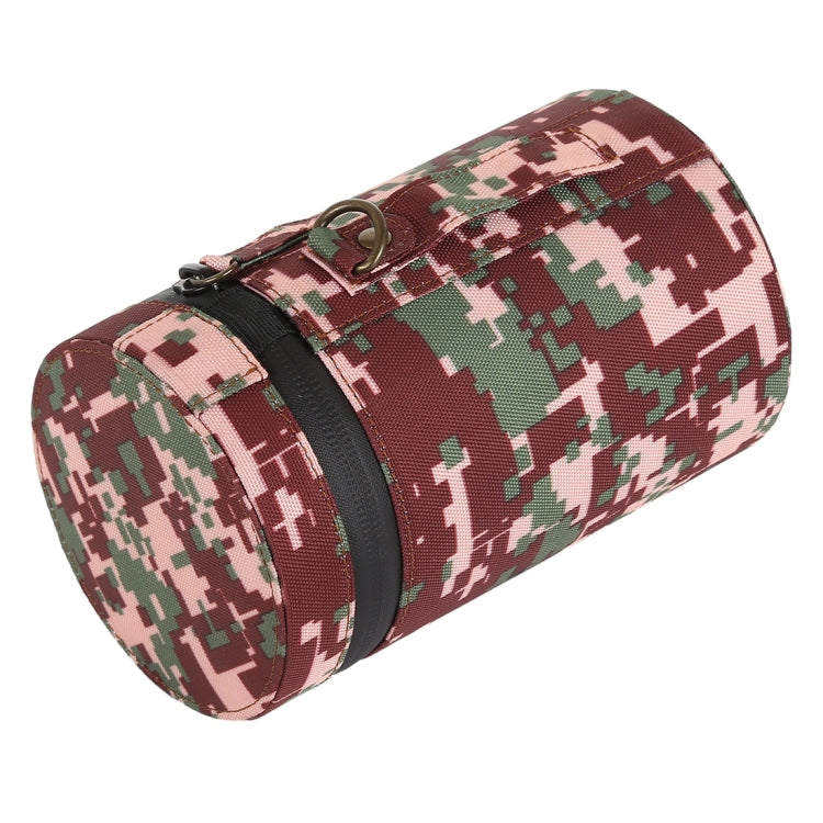 Camouflage Color Large Lens Case Zippered Cloth Pouch Box for DSLR Camera Lens, Size: 16x10x10cm (Brown) - free shipping - PMC TechLife - Order now!
