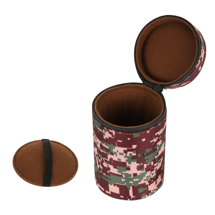 Camouflage Color Large Lens Case Zippered Cloth Pouch Box for DSLR Camera Lens, Size: 16x10x10cm (Brown) - free shipping - PMC TechLife - Order now!