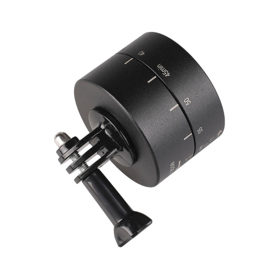 360 Degree Auto Rotation 60 Minutes Time Lapse Stabilizer Tripod Head Adapter for GoPro(Black)