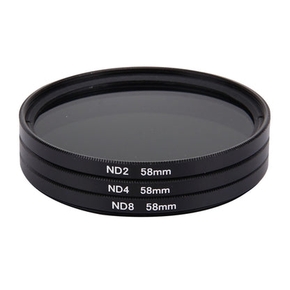 JUNESTAR Proffesional 58mm Lens Filter ND Filter Kits (ND2 + ND4 + ND8) for GoPro & Xiaomi Xiaoyi Yi & SJCAM Sport Action Camera - free shipping - PMC Jewellery - Order now!