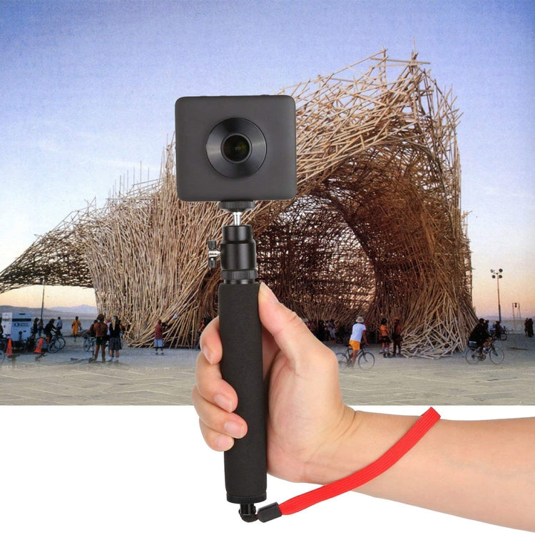 Universal 360 degree Selfie Stick with Red Rope for Gopro, Cellphone, Compact Cameras with 1/4 Threaded Hole, Length: 210mm-525mm - Extendable Pole by PMC TechLife | Online Shopping South Africa | PMC TechLife | Buy Now Pay Later Mobicred