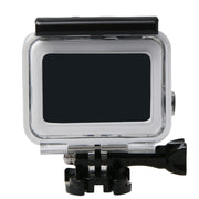 For GoPro HERO6 /5 Black 60m Underwater Water-resistant Housing Diving Case with Touch Screen Back Door & Filter / Buckle Basic Mount & Screw, No Need to Disassemble Lens