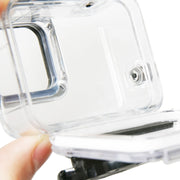 For GoPro HERO6 /5 Black 60m Underwater Water-resistant Housing Diving Case with Touch Screen Back Door & Filter / Buckle Basic Mount & Screw, No Need to Disassemble Lens