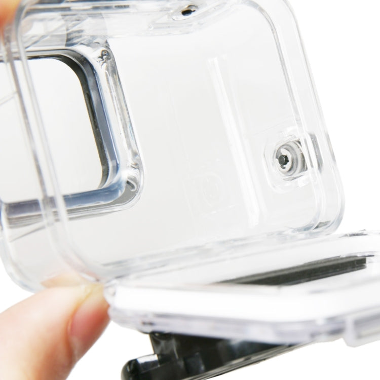 For GoPro HERO6 /5 Black 60m Underwater Water-resistant Housing Diving Case with Touch Screen Back Door & Filter / Buckle Basic Mount & Screw, No Need to Disassemble Lens