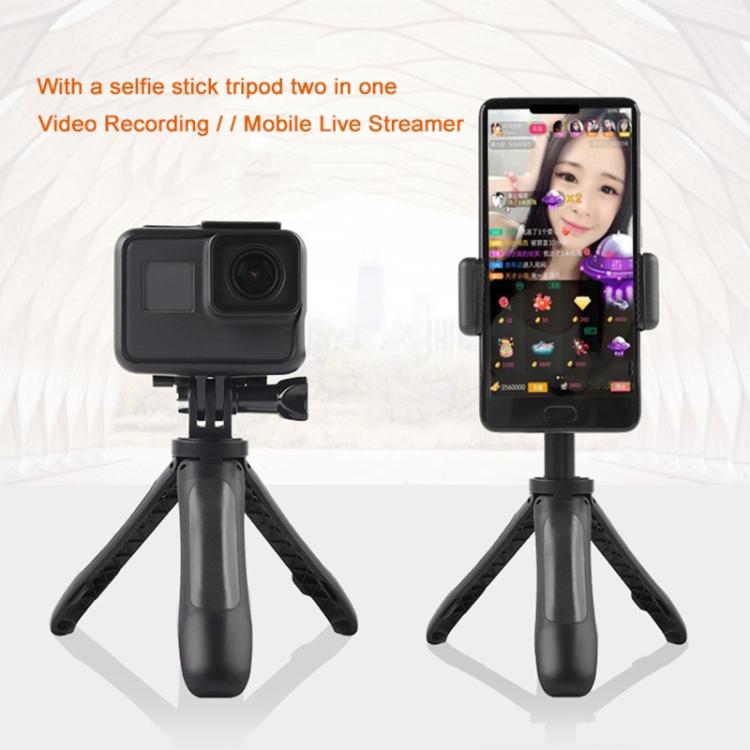 GP446 Multifunctional Mini Fixed Tripod for GoPro, Insta360, DJI and Other Action Cameras(Grey) - Holder by PMC TechLife | Online Shopping South Africa | PMC TechLife | Buy Now Pay Later Mobicred